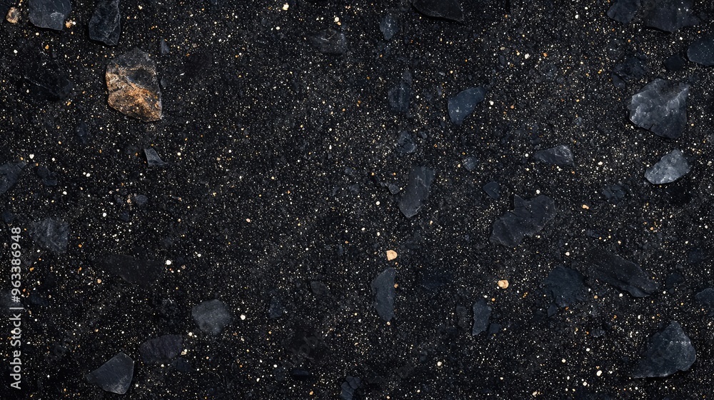 Fototapeta premium Black stone texture with subtle variations in tone and small, scattered flecks of lighter color