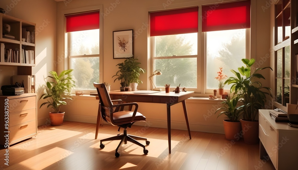 Fototapeta premium Photo interior modern design room 3d illustration