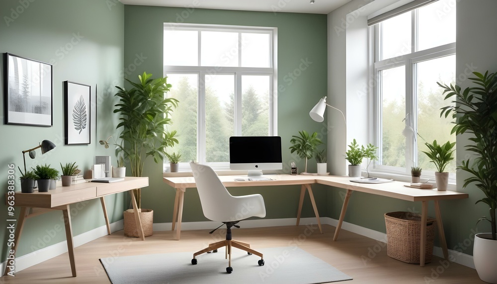 Photo interior modern design room 3d illustration