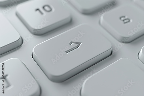 Undo Action: Visual Representation of Keyboard Undo Button Symbolizing Reverts and Corrections photo