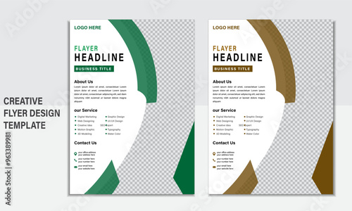 Cover modern layout, annual report, business flyer corporate flyer template geometric shape more color and modern design A4 flyer template.