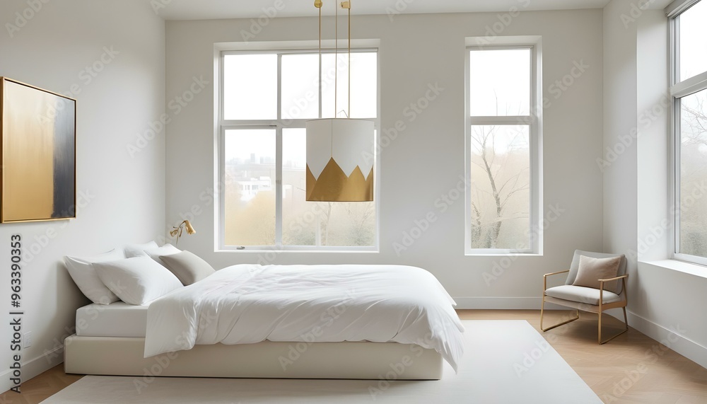 Photo interior modern design room 3d illustration Photo interior modern design room 3d illustration