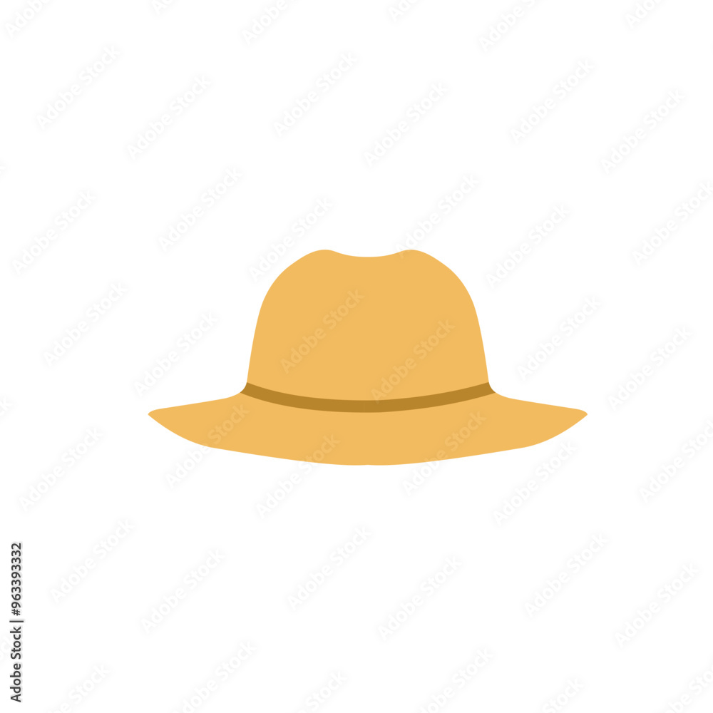 Fototapeta premium straw hat vector