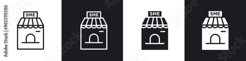 SME icon in filled and stroke