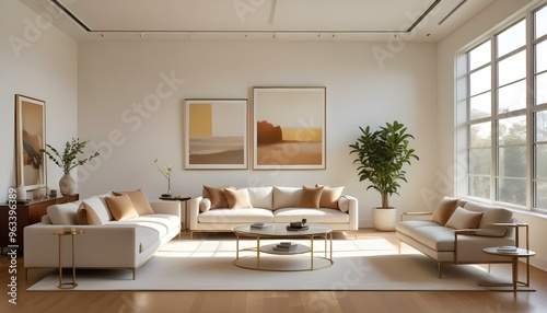 Photo interior modern design room 3d illustration