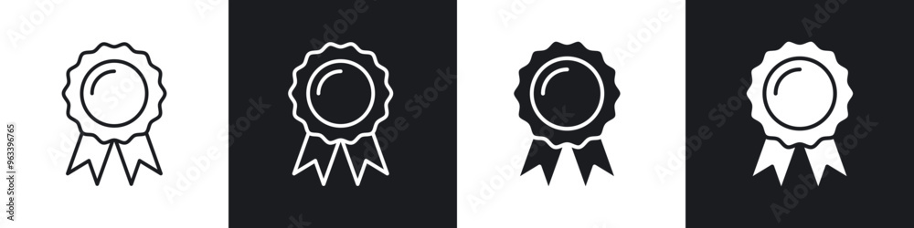 Badge icon in filled and stroke Badge icon in filled and stroke