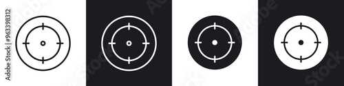 Focusing icon in filled and stroke