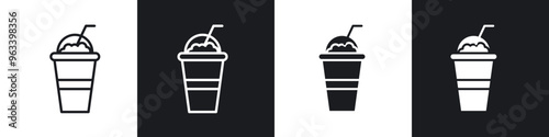 Frappe icon in filled and stroke