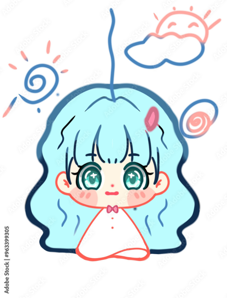 painting of doll praying for rain and sunshine painting of doll praying for rain and sunshine