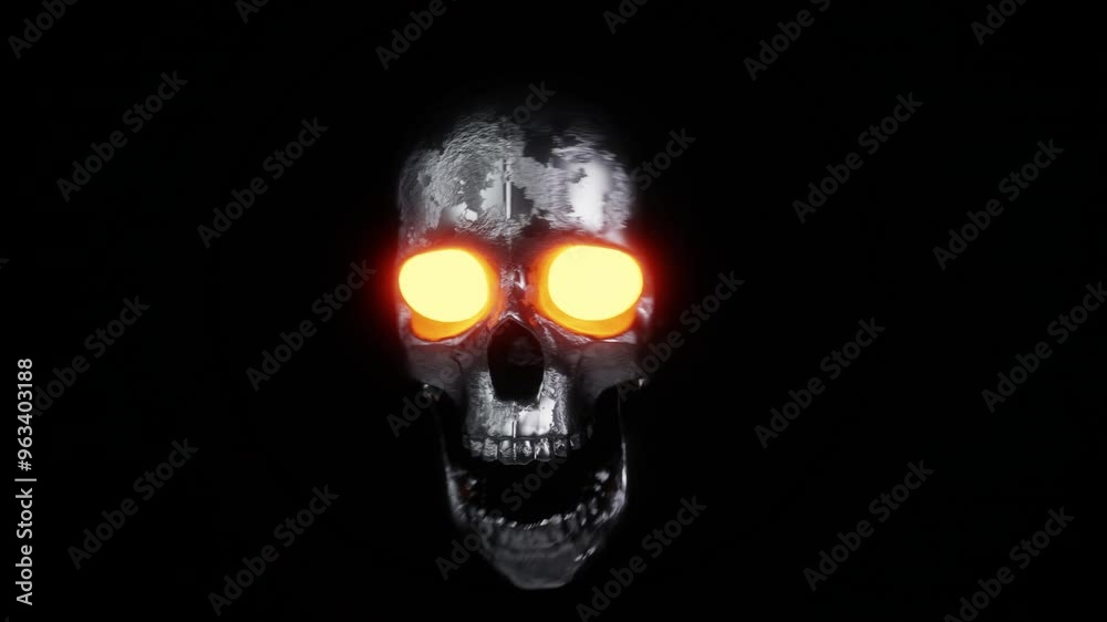 Skulls VJ Loop 4K Background	
