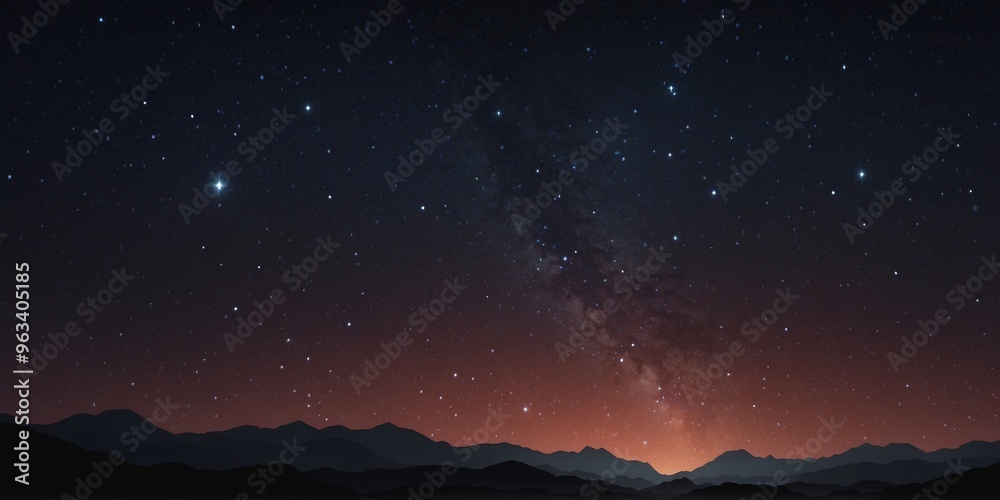 Fototapeta premium starry sky background with bright stars in dark night sky.