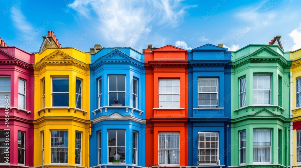 Fototapeta premium colored houses