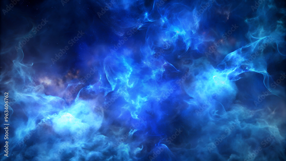 Blue smoke on dark background Blue smoke on dark background