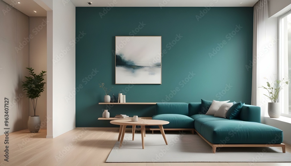 Photo interior modern design room 3d illustration Photo interior modern design room 3d illustration