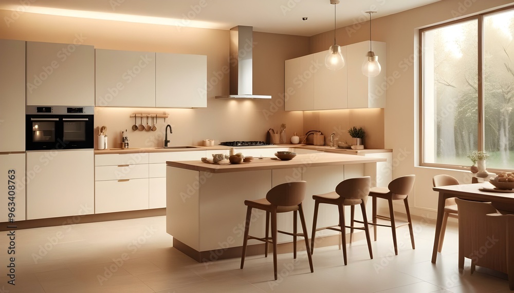 Photo interior modern design room 3d illustration Photo interior modern design room 3d illustration