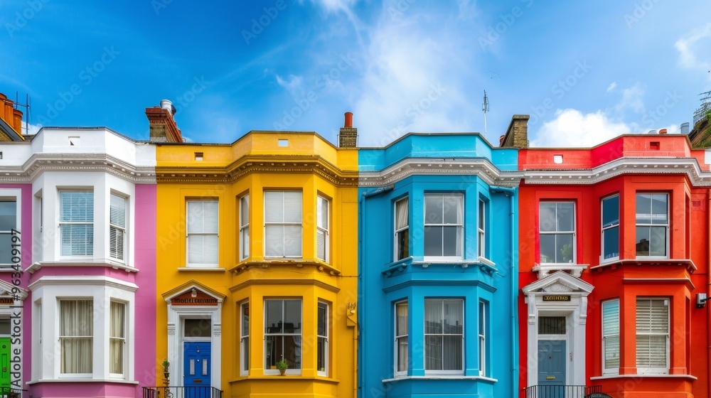 Obraz premium colored houses