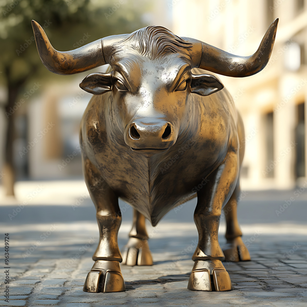 Bullish Market Sentiment Representing Profit and Trading Rewards
