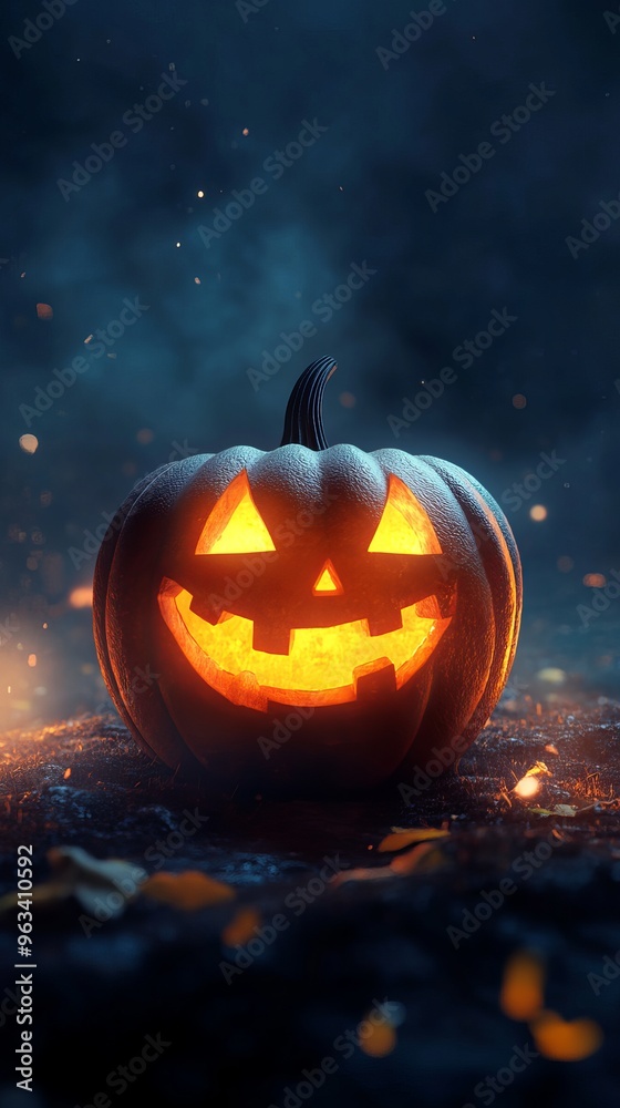 Fototapeta premium Halloween concept card design