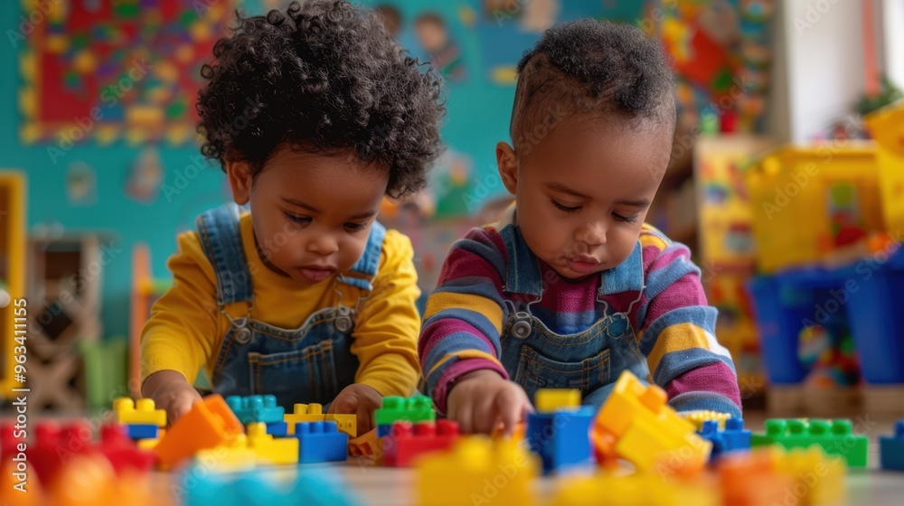 The Children Playing With Blocks The Children Playing With Blocks