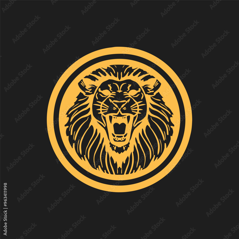 Majestic Lion with a Glorious Golden Hue and Radiance Majestic Lion with a Glorious Golden Hue and Radiance