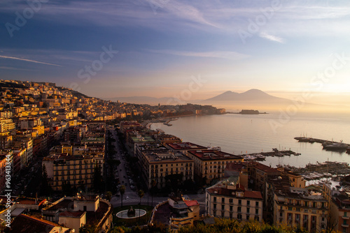 Looking Naples and the Vesuvio in background