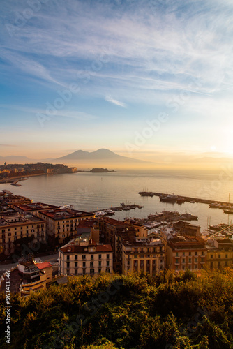 Looking Naples and the Vesuvio in background