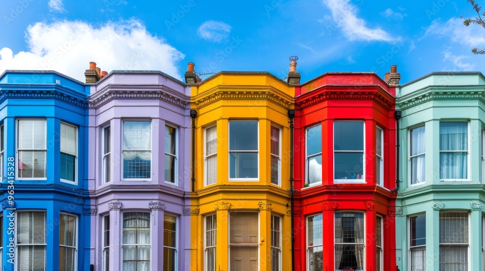 Fototapeta premium colored houses