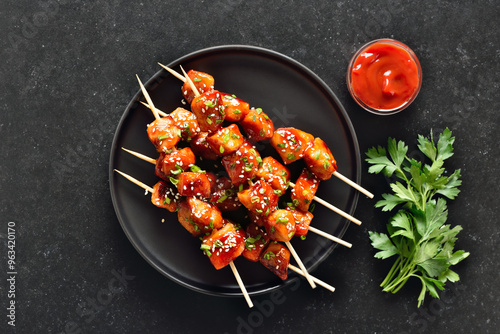 Фотография Teriyaki chicken skewers