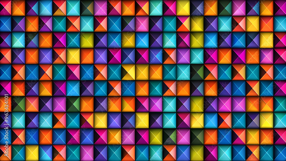 Abstract Background with Squares Abstract Background with Squares
