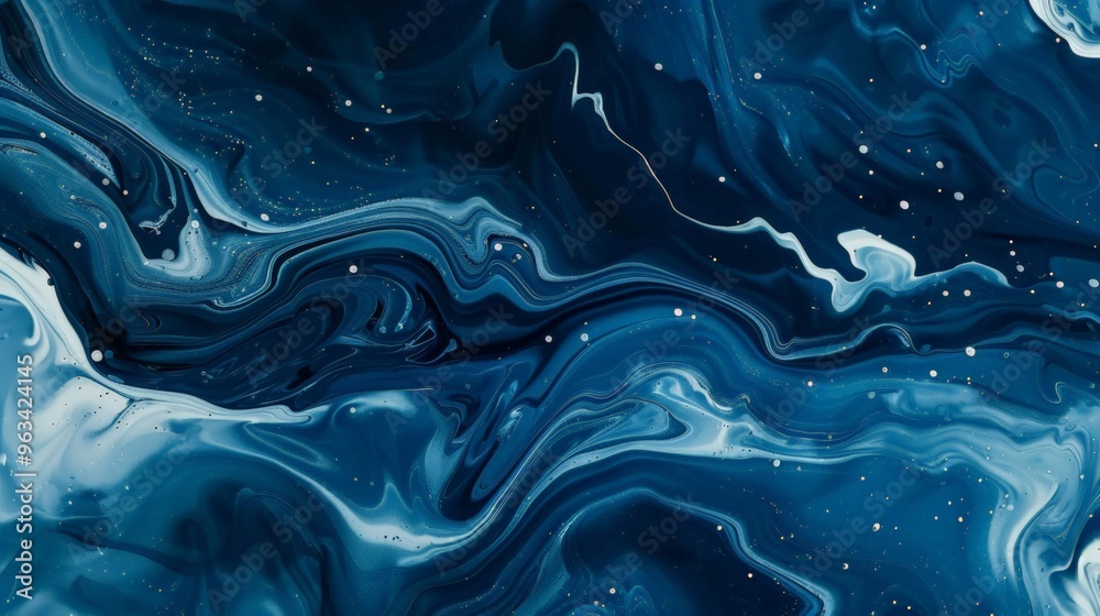 Abstract art navy blue gradient paint background with liquid fluid grunge texture 