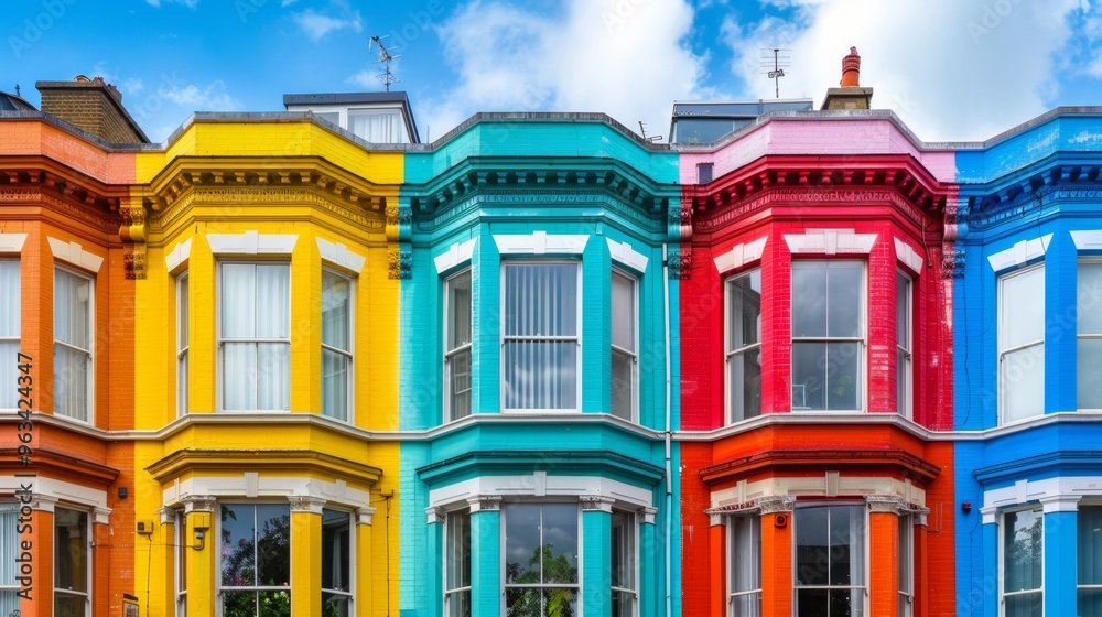 Fototapeta premium colored houses