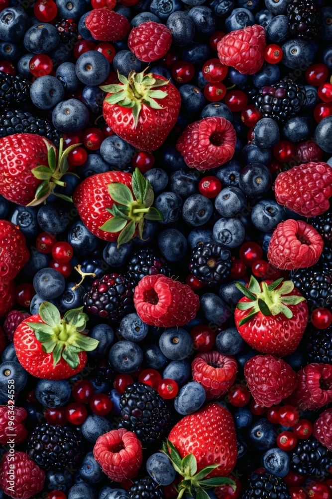 berry background from assorted berries berry background from assorted berries