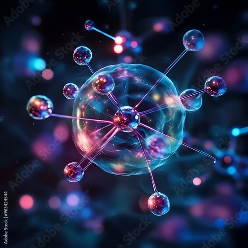 Wallpaper Mural Exploring the Quantum Mechanics of Molecular Interactions within Living Cells Torontodigital.ca