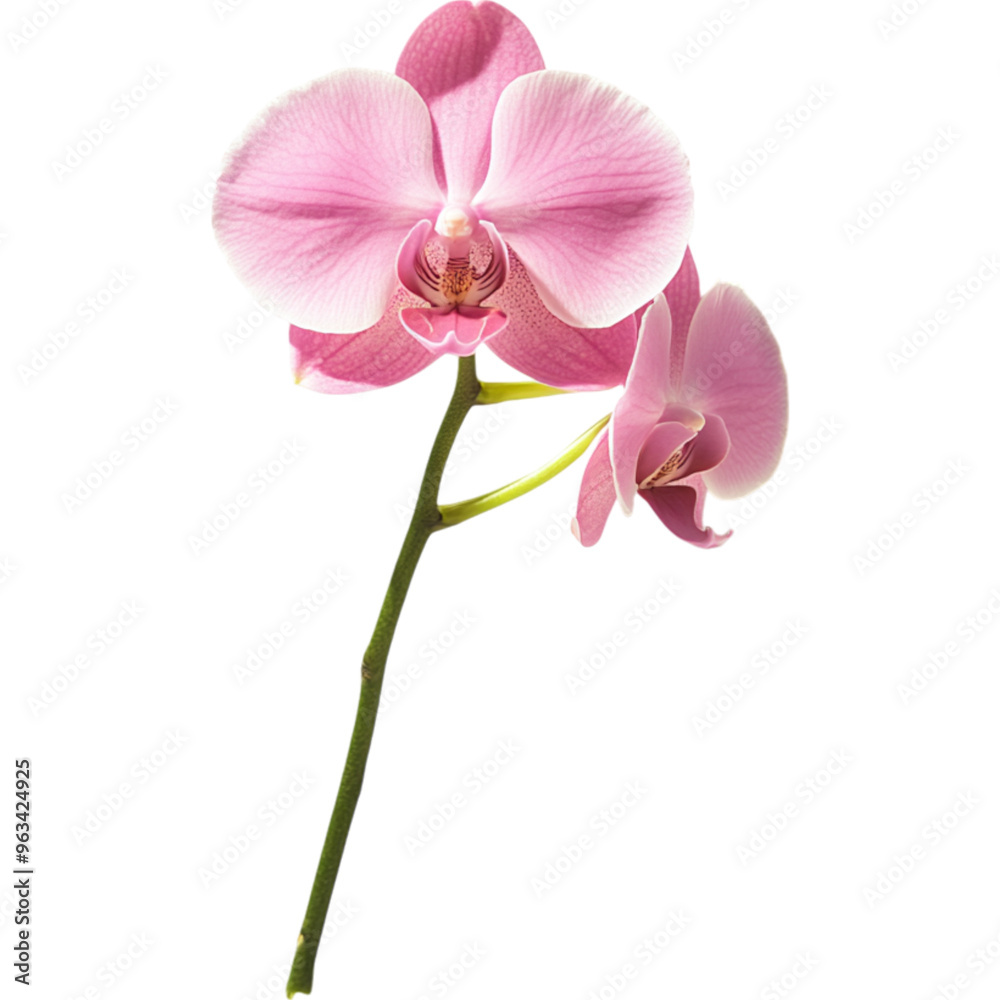 Pink Orchid Flower on Stem Pink Orchid Flower on Stem