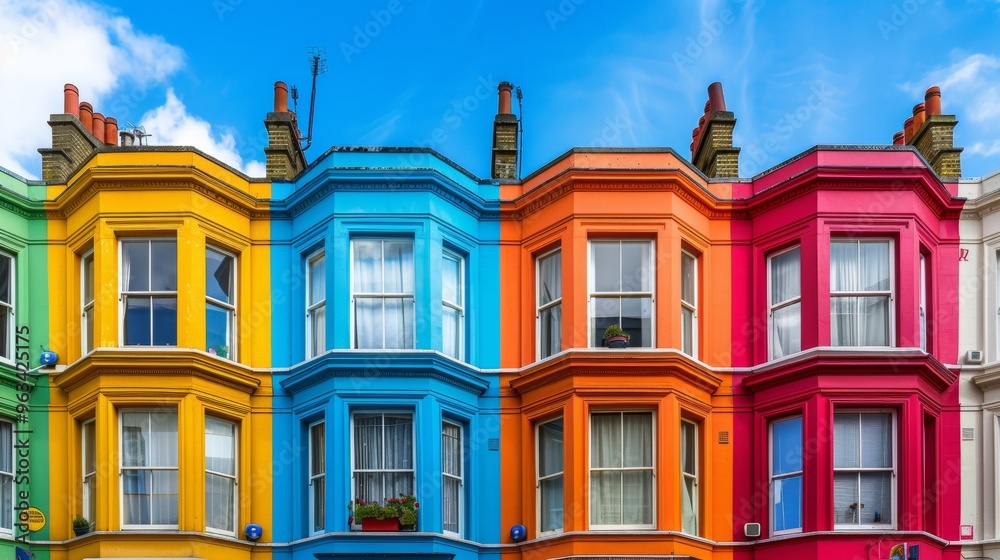 Fototapeta premium colored houses