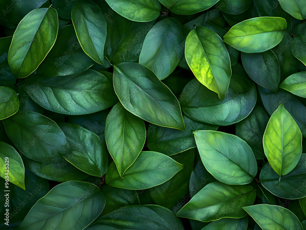 Vibrant Green Leaves Background Texture Photo Vibrant Green Leaves Background Texture Photo