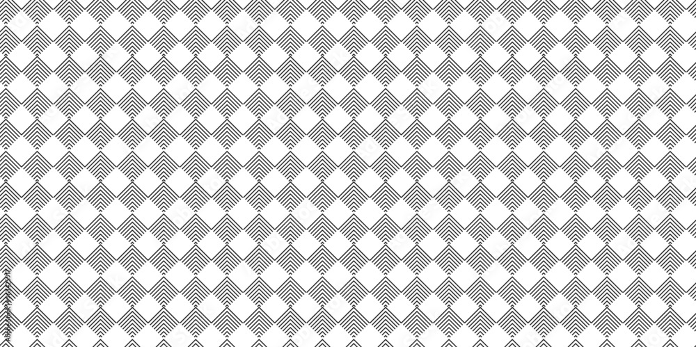 Abstract overlapping black line geometric square diamond creative concept overlap background layers  bright space effect decoration. vector graphic element white and gray line texture design.