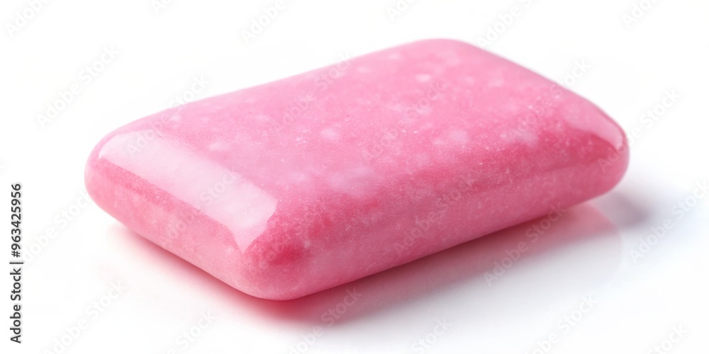 Pink Chewing Gum on White Background, close up, macro photography, chewing gum, gum, pink, texture Pink Chewing Gum on White Background, close up, macro photography, chewing gum, gum, pink, texture