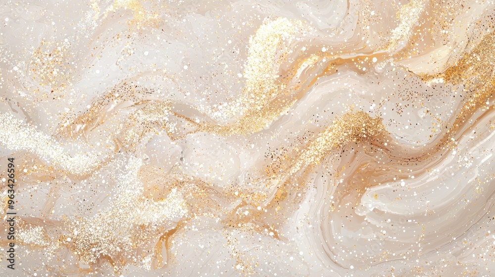 Obraz premium glittering baby beige marble texture that appears organic and fluid,fairycore, princesscore, unicorncore,ultra detailed , Gutai group,