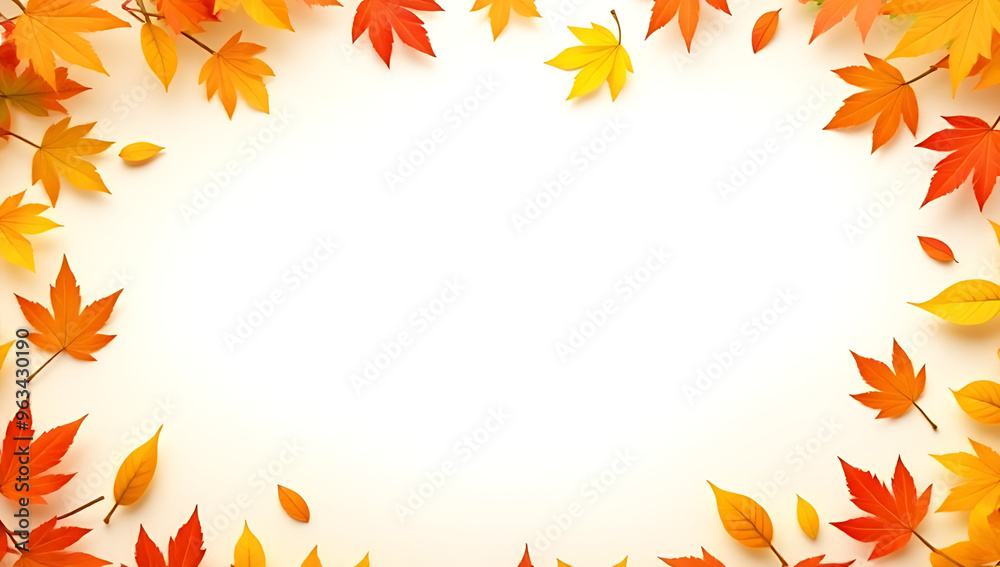 autumn leaves border autumn leaves border