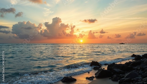Sunset on the island