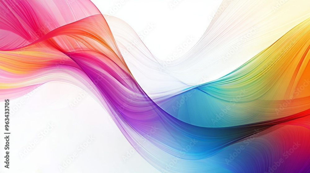 Fototapeta premium Abstract colorful wave background