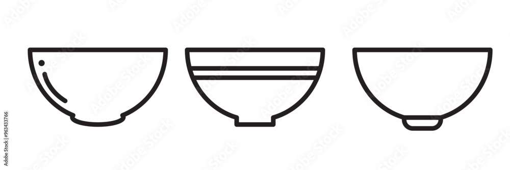 bowl vector set abstract template illustration bowl vector set abstract template illustration