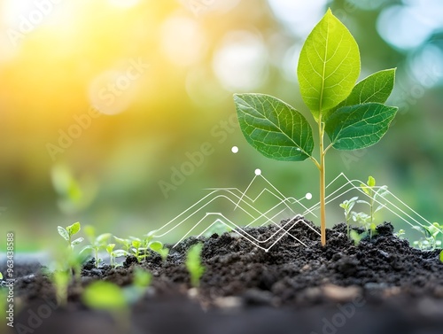 Detailed Paper Chart Outlining Corporate Environmental Goals and ESG