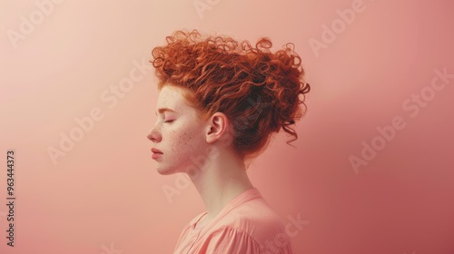 The Woman with Curly Hair photo