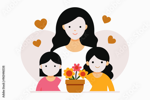 Mother s day is a celebration of honouring mother vector art illustration photo