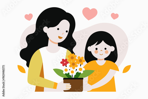 Mother s day is a celebration of honouring mother vector art illustration photo