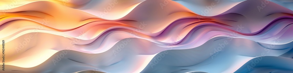 Design a 3D abstract pattern using spherical shapes in pastel colors. Use front lighting to accentua Design a 3D abstract pattern using spherical shapes in pastel colors. Use front lighting to accentua