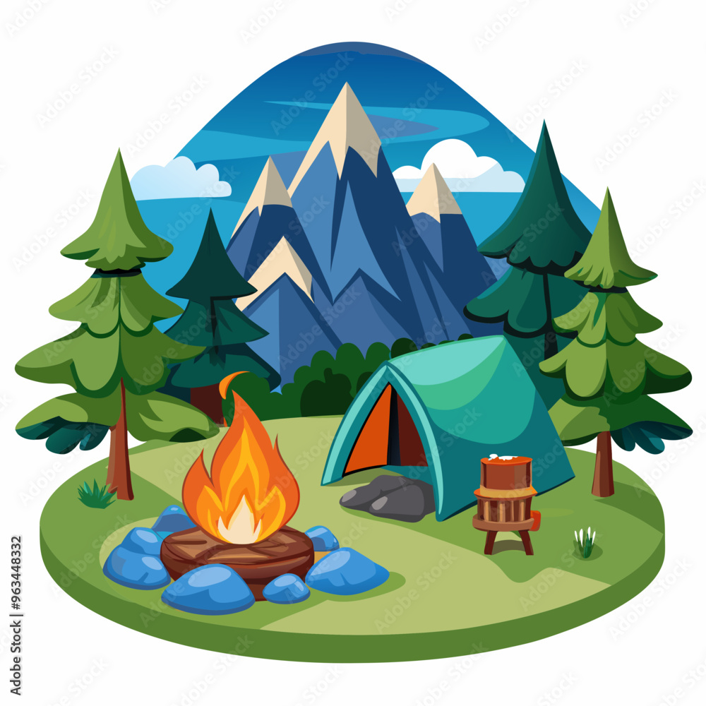 camping in the forest camping in the forest