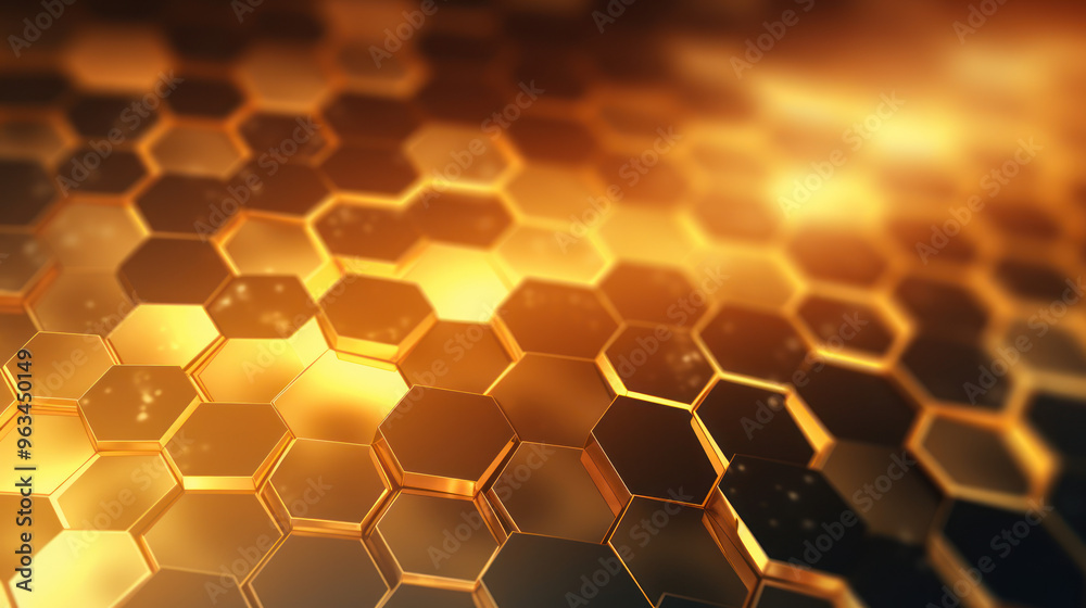 Gold hexagon background. Hexagonal shapes, honeycomb pattern. Aesthetic, elegant, warm and vibrant wallpaper. Luxury design. Gold hexagon background. Hexagonal shapes, honeycomb pattern. Aesthetic, elegant, warm and vibrant wallpaper. Luxury design.